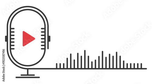Microphone with sound wave