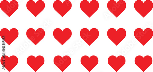 Black and White Heart Vector Collection Featuring Symmetrical Love Symbols for Romantic, Decorative