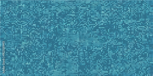 Seamless blue wallpaper design featuring an abstract texture of water drops on a window window frame with digital technology lines and artistic grunge elements for a professional business backdrop