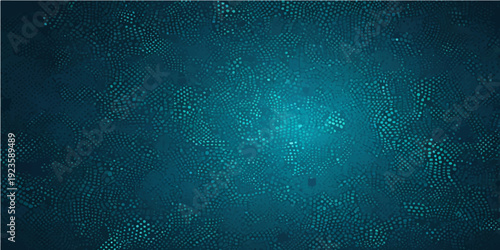 A cold winter holiday backdrop featuring a blue grunge metal texture decorated with a pattern of festive snowflakes, shimmering stars, and frozen water bubbles under a dark sky illustration