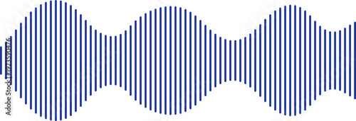 Audio soundwave podcast icon music equalizer lines. Vector sound wave voice signal radio recording. Voice message audio message