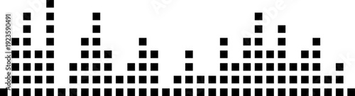 Audio soundwave podcast icon music equalizer lines. Vector sound wave voice signal radio recording. Voice message audio message