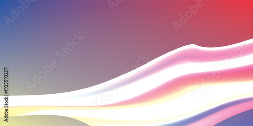 Elegant Abstract Wave Background in blue, red, yellow, and orange, Amazing Web Design Element or Digital Art Display. New esp vector