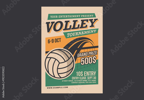 Volleyball Tournament Flyer