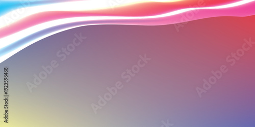Elegant Abstract Wave Background in blue, red, yellow, and orange, Amazing Web Design Element or Digital Art Display. New esp vector