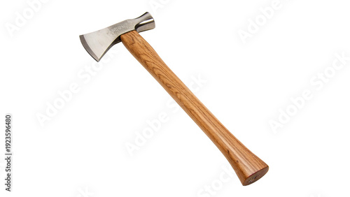 Foto Wooden handled axe isolated on transparent background cut out