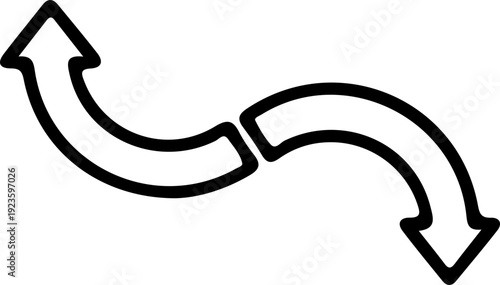 Wavy Directional Arrows Flow