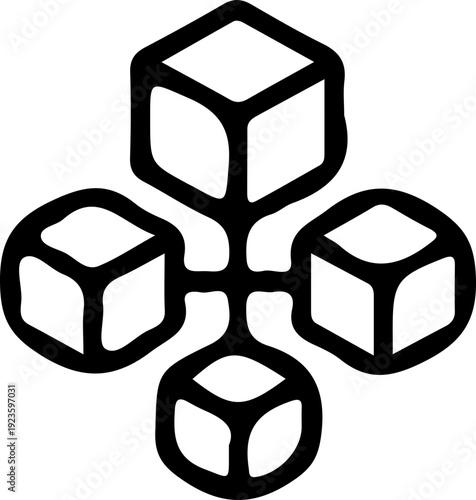 Blockchain Network Structure Icon