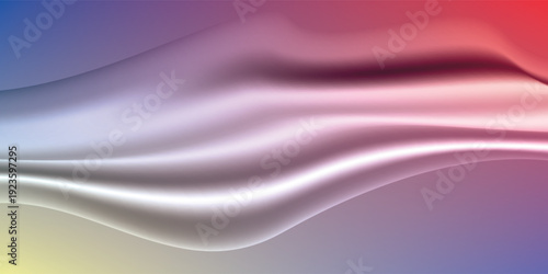 Elegant Abstract Wave Background in blue, red, yellow, and orange, Amazing Web Design Element or Digital Art Display. New esp vector