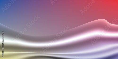 Elegant Abstract Wave Background in blue, red, yellow, and orange, Amazing Web Design Element or Digital Art Display. New esp vector