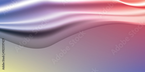 Elegant Abstract Wave Background in blue, red, yellow, and orange, Amazing Web Design Element or Digital Art Display. New esp vector