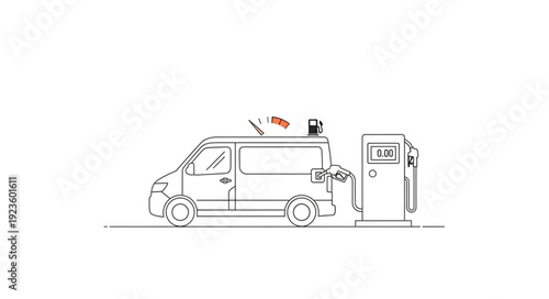 Food Truck at Outdoor Serving Station.