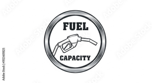 Fuel Capacity Gas Pump Icon.