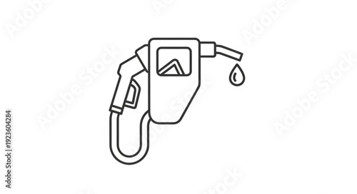 Fuel Pump Nozzle Dripping Fuel.