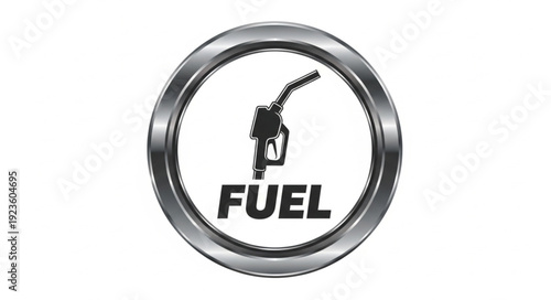 Fuel Pump Nozzle Icon Logo.