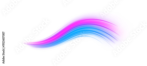 Cyan and pink neon swirls twist dynamically in a PNG layer. Tiny spark particles enhance luminous motion. Perfect for cyberpunk and digital artwork.
