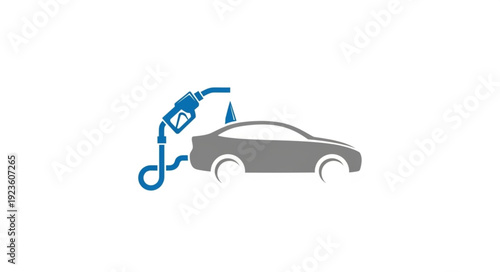 Electric Car Charging Station Refueling.