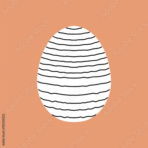 Easter egg icon. Illustration of Spring or Easter. Perfect for banner, postcard, poster, party and other decorations.