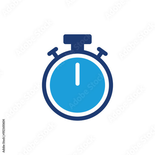 stopwatch simple colored icon vector design good for web or mobile app