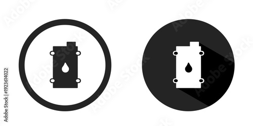 Oil barrel logo. Oil barrel icon vector design black color. Stock vector.