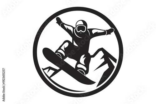 Monochrome shows a snowboarder wearing goggles and a striped hat ready for winter