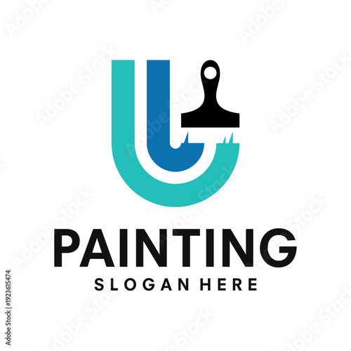 painting logo symbol vector template illustration