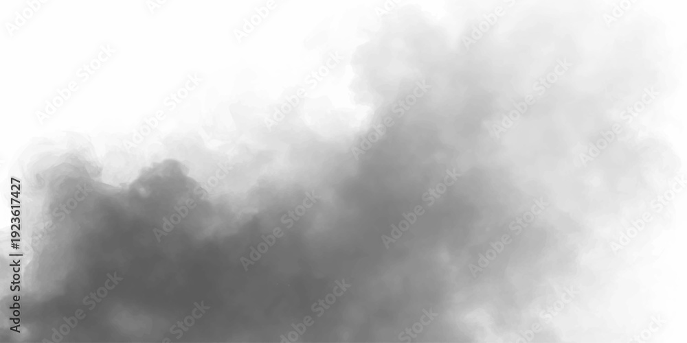 Obraz premium Dark fog PNG swirls in thick, dramatic layers. Wispy edges fade naturally. Ideal overlay for gothic, horror, or cinematic designs.