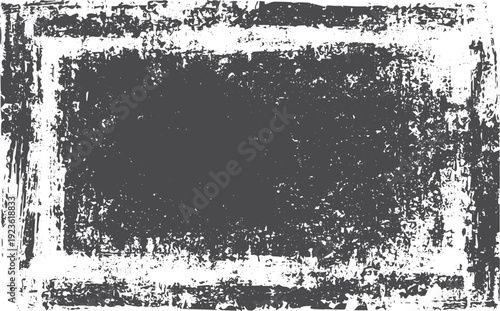 Wallpaper Mural Dark grey distressed grunge frame with white distressed border Torontodigital.ca