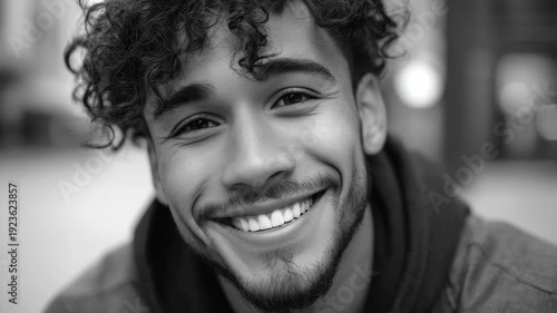 Portrait of young man smiling