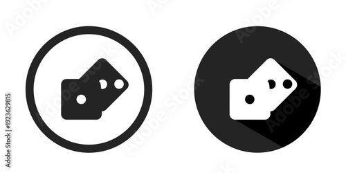 Dice logo. Dice icon vector design black color. Stock vector.
