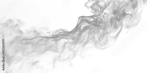 Rising black smoke twists into fluid PNG tendrils. Opaque and semi-transparent layers create depth. Perfect for Halloween or spooky illustrations.
