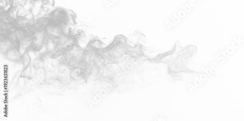 Soft white fog drifts across a transparent background. Wispy layers blur gently in the light. Ideal overlay for mystical or dreamy effects.PNG