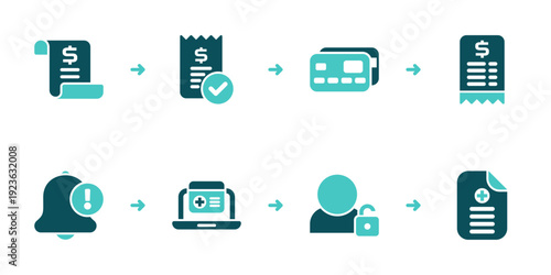 Billing Invoice Payment Receipt and Portal Confirmation