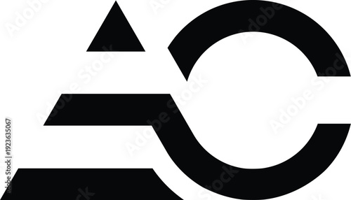 Letter EC minimalist logo design