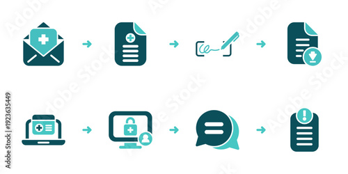Medical Document Request Verification and Download Workflow