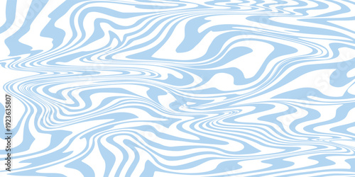 Abstract background seamless pattern with colorful waves. Trendy vector illustration in retro psychedelic style