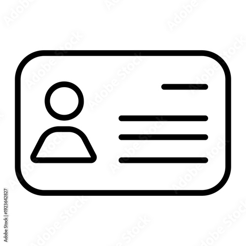 Pass vector icon. id card Illustration sign. Passport symbol. Identity document logo.