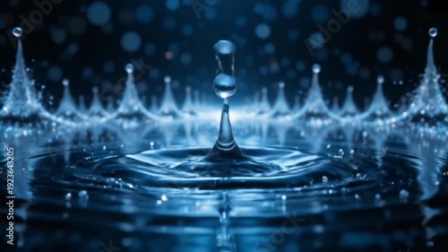 Water Crown Splash - 4K Macro Liquid Art for Science Visuals & Abstract Backgrounds
