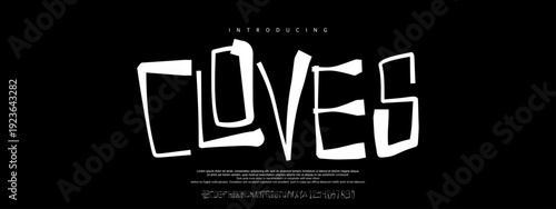 Cloves font is a Playful handwritten display font with uneven strokes and quirky shapes, ideal for youth branding, posters, stickers, and fun titles.