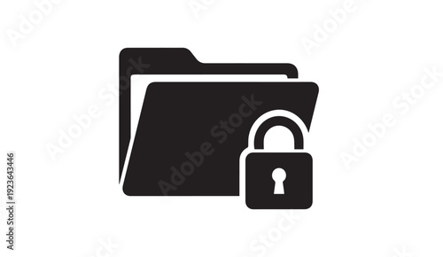 Secure folder with padlock icon representing data protection