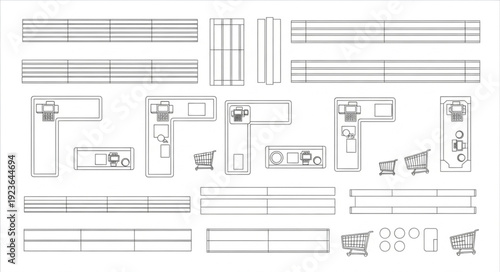 Architectural blueprints showcasing detailed structural elements and design layouts for construction projects.