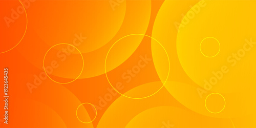 Abstract gradient yellow and orange geometric background. abstract gradient orange and yellow background with overlapping circle.EPS 10