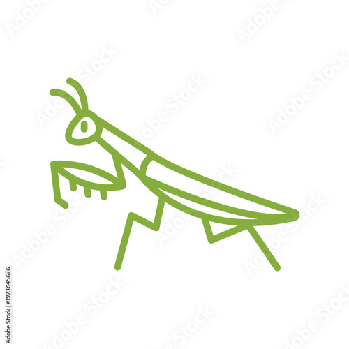 Insect icon of an praying mantis