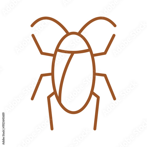 Insect icon of an cockroach