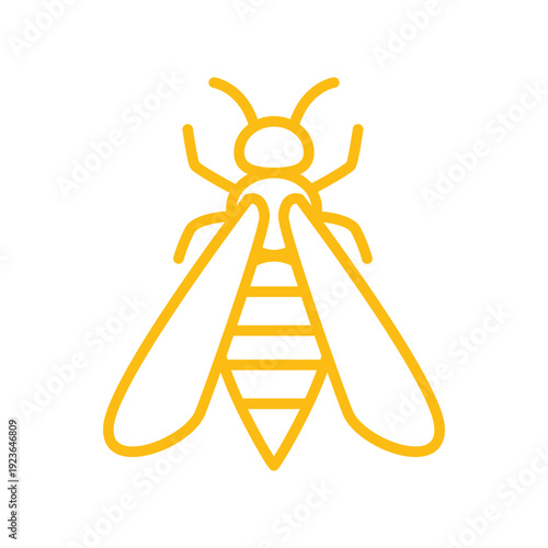 Insect icon of an wasp