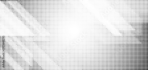 Abstract graphic, modern halftone pattern with dynamic dots. This digital texture offers a transparent background, PNG file, suitable for diverse creative overlays and contemporary designs
