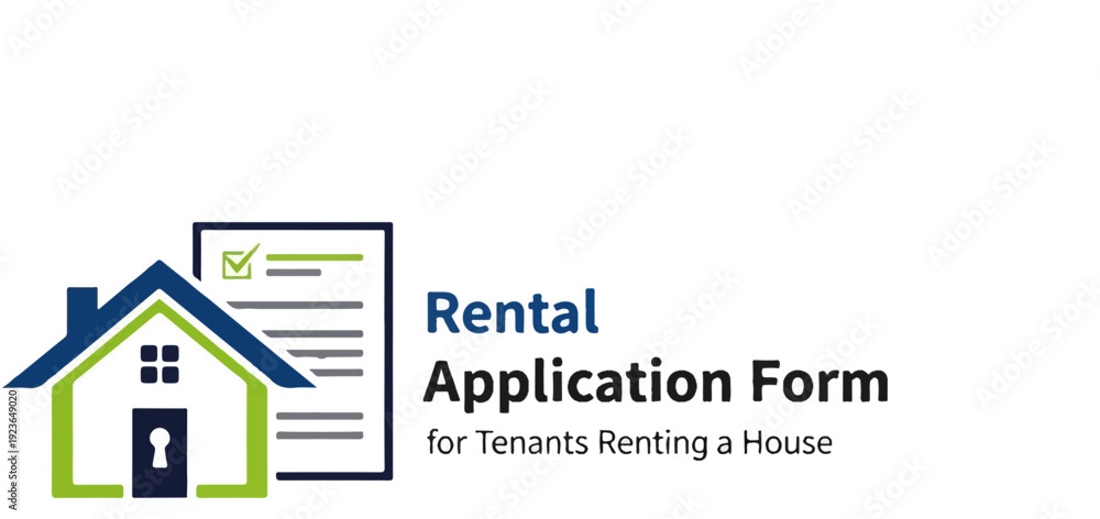 Fototapeta premium House rental application form for tenants