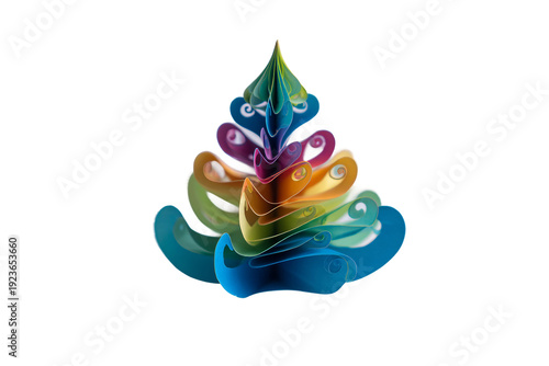 Crafting greeting cards with paper and embellishments isolated on transparent background