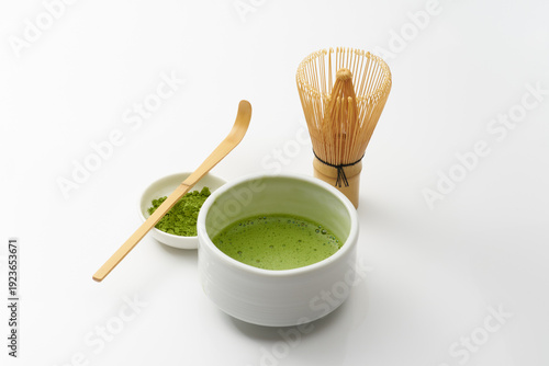 抹茶　白背景イメージ