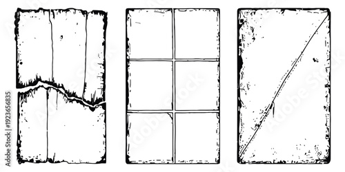 Dust Paper Overlay and Vinyl Cover Texture with Transparent Film Distressed Effect, Grunge Record Scratch and Torn Poster Album Spray Frame, Worn Square CD Disk Background Template